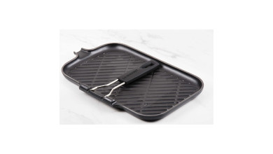 Grill rectangulaire 36x20cm avec poignée Le Creuset