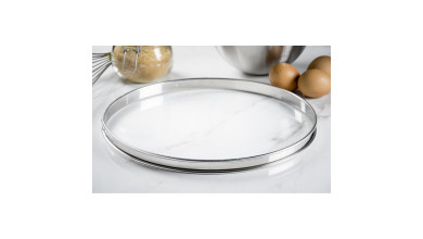 Cercle inox à tarte - Diamètre 32 cm - Cercle à tarte 32 cm