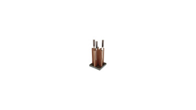 Porte couteaux KAI bois noyer et granit STH-4