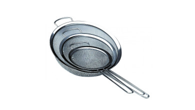 Passe sauce inox avec toile métallique - lot de 3