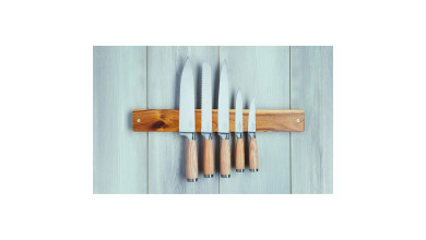 Barre aimantée en bois d'acacia - 45 cm - La Barre aimantée de 45 cm