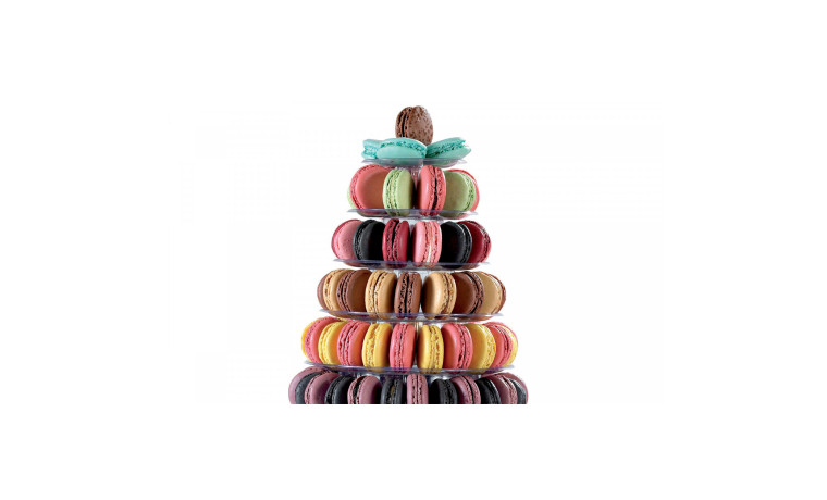 Pyramide macarons 10 plateaux amovibles - La pyramide à macarons