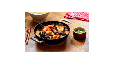 Wok anti-adhérent 30 cm induction Le Creuset - Les Forgées - Le Wok 30 cm
