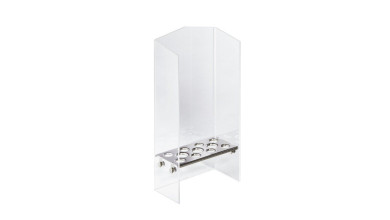 Présentoir pour cornets de glaces vides inox et plexiglas 11 trous Stöckel 508A - Le présentoir