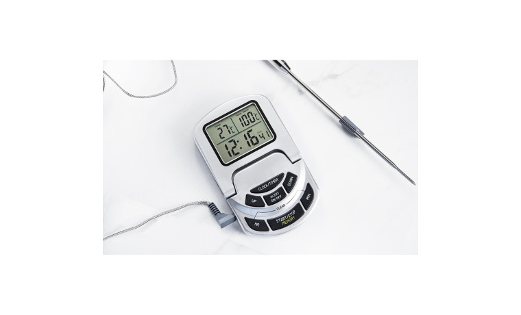 Thermomètre four avec sonde inox