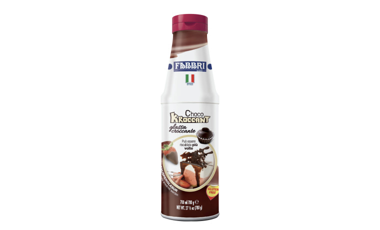 Glaçage croquant au chocolat Fabbri - Bouteille de 180g
