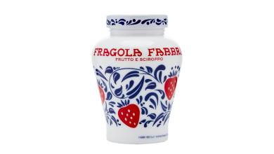 Fragola Fabbri - Fraises au sirop pot en opaline - Pot de 600g