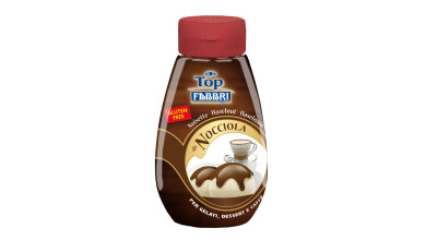 Sauce à la noisette Fabbri pour nappage - Bouteille de 225g