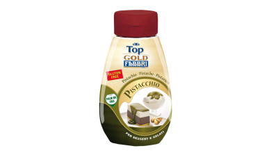 Sauce à la pistache Fabbri pour nappage - Bouteille de 200g
