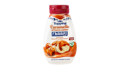 Sauce au caramel au beurre salé Fabbri pour nappage - Bouteille de 225g