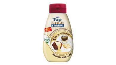 Sauce au chocolat blanc Fabbri pour nappage - Bouteille de 190g