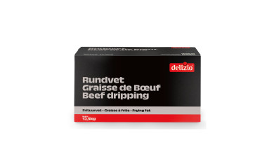 Graisse de bœuf Delizio pour fritures - Gros conditionnement 12.5kg - Etui de 12.5kg