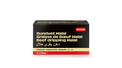 Graisse de bœuf HALAL Delizio - Gros conditionnement 10kg - Etui de 10kg (4 x 2.5Kg)