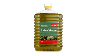 Huile d'olive Extra vierge Delizio  - Bouteille PET de 5L