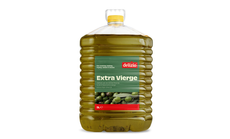 Huile d'olive Extra vierge Delizio  - Bouteille PET de 5L