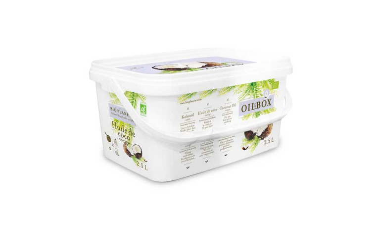 Huile de coco vierge bio et Fair Trade - Seau de 2,5L
