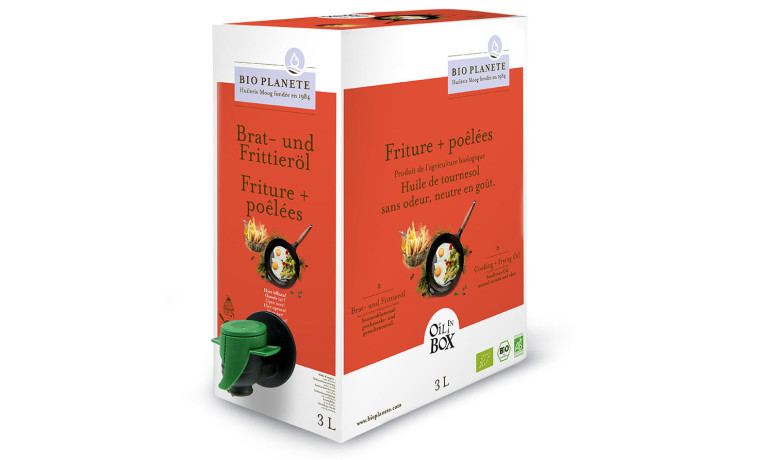 Huile de tournesol désodorisée bio spéciale cuisson en Bag in Box - Bag in Box 10L