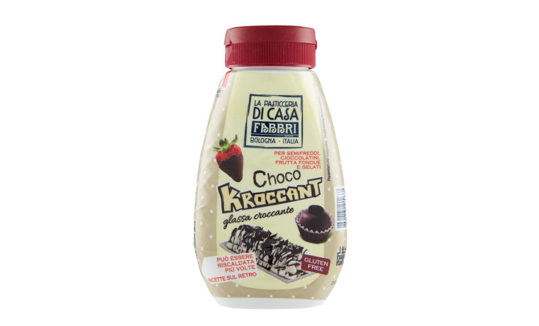 Glaçage croquant au chocolat Fabbri - Bouteille de 780g