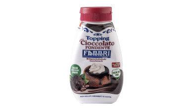Sauce au chocolat noir Fabbri pour nappage - Bouteille de 800g