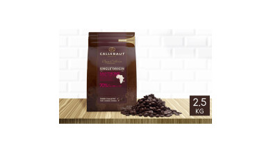 Chocolat noir Sao Thomé 70% pistoles 2,5 kg - Le sachet de 2,5 kg