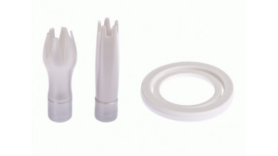 Pack 2 douilles décor + 1 joint silicone pour siphon à crème ISI