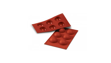 Moule silicone 6 demi sphères Ø 6cm - Le moule