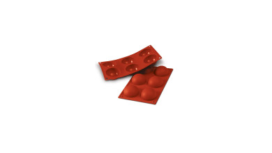 Moule silicone 6 demi sphères Ø 7cm - Le moule
