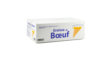 Graisse de boeuf -Caisse de 10kg - Carton de 10kg