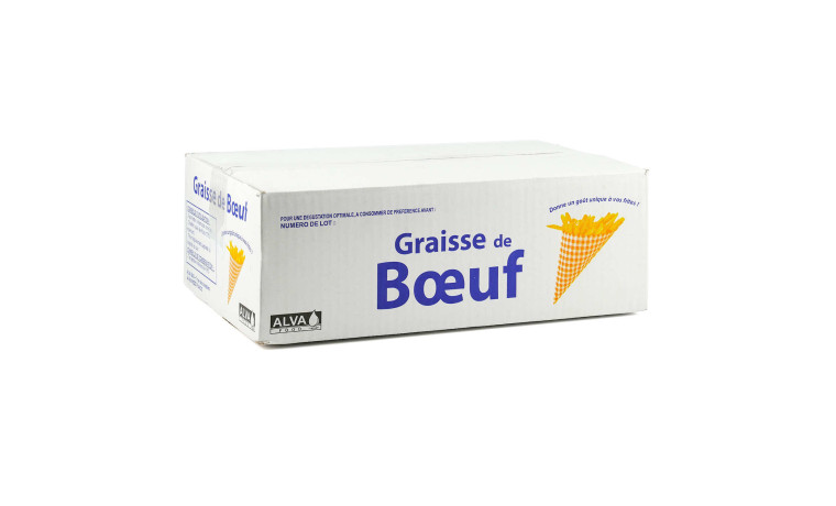 Graisse de boeuf -Caisse de 10kg - Carton de 10kg