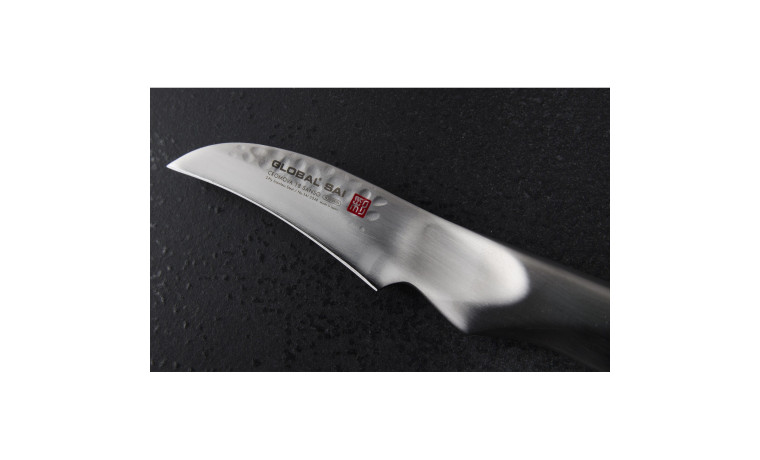 Couteau d'office japonais lame courbe 6,5 cm Global Sai S04R
