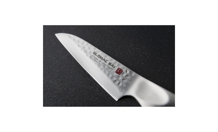 Couteau d'office japonais lame droite 9 cm Global Sai S03R