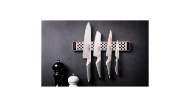 Set de 4 couteaux + barre aimantée - Set