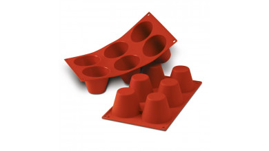 Moule silicone 6 grands babas