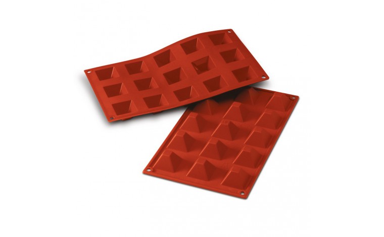 Moule silicone 15 pyramides