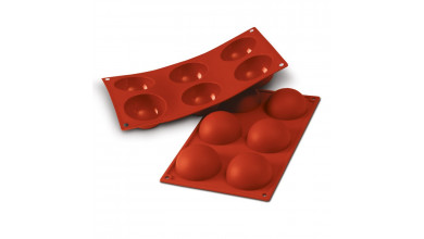 Silicone mould 6 half spheres - 7cm