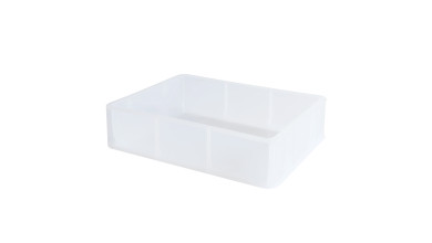 Bac à pâtons Gilac 9 L pour pizza et pain, coloris transparent (demi bac 40 x 30 x 10 cm) - Demi bac transparent (400x300x100mm)