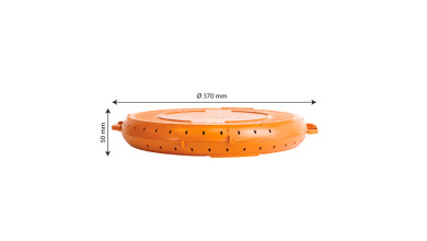Boîte ronde réutilisable pour pizza et tarte, idéale pour la restauration professionnelle et le service en cuisine. - La boîte r