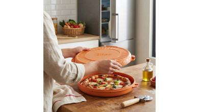 Boîte ronde réutilisable pour pizza et tarte, idéale pour la restauration professionnelle et le service en cuisine. - La boîte r