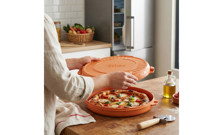 Boîte ronde réutilisable pour pizza et tarte, idéale pour la restauration professionnelle et le service en cuisine. - La boîte r