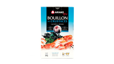 Bouillon de crustacés Ariaké – Conditionnement 10 L pour professionnels (gros format) - Boîte de 5 sachets de 2L