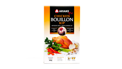 Bouillon de volailles Ariaké – conditionnement 10 L pour professionnels (gros format) - Boîte de 5 sachets de 2L