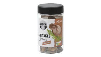 Shiitakes séchés entiers pour cuisine professionnelle et préparation de plats aromatiques, idéal pour les utilisations en rayon 