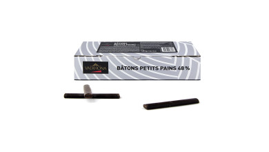 Bâtons de chocolat Valrhona pour des pains au chocolat maison - 48% de cacao - Boite 1,6kg 