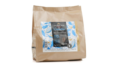 Chocolat de couverture Valrhona en fèves Grand Cru Caraïbe – noir 66% - Sachet 1kg