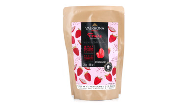 Inspiration Fraise Valrhona - Couverture de fruit - Sachet kraft 250g