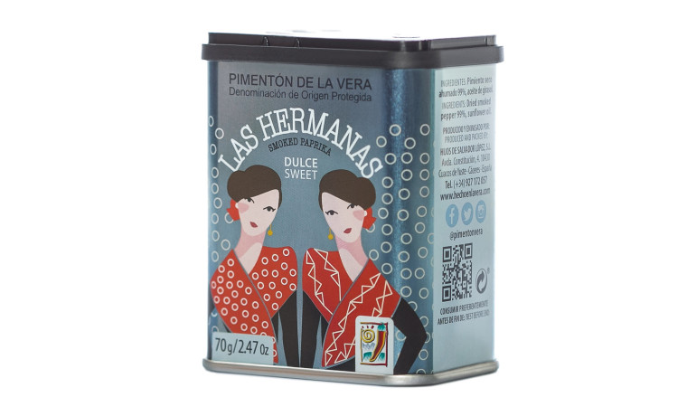Pimentón de la Vera doux AOP (paprika fumé) - Boîte fer de 750g