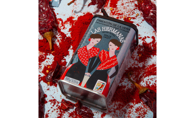 Pimentón de la Vera doux AOP (paprika fumé) - Boîte fer de 750g