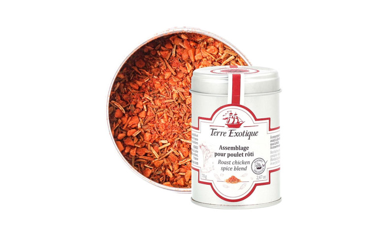 Mélange d'épices pour poulet rôti, idéal pour relever et parfumer vos préparations en cuisine professionnelle. - Sachet de 500g