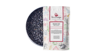 Sésame noir de Bolivie pour cuisine professionnelle et préparations gourmandes - Sachet de 500g