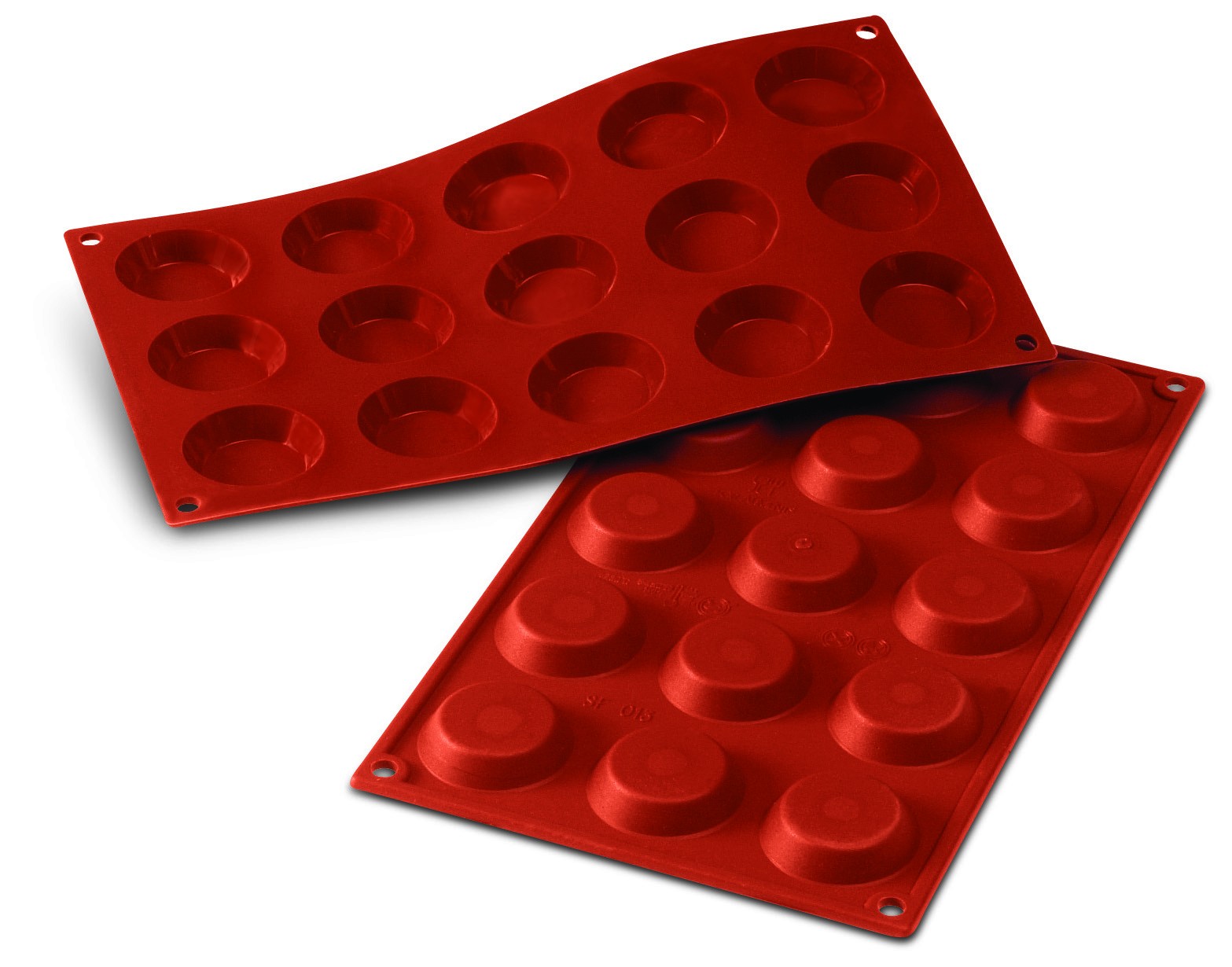 Silicone mould 15 mini tarts Silikomart - Colichef.fr